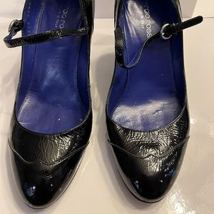 Sergio Rossi Mary Jane Black Patent Leather